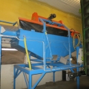 4966 EMVE potato washer with felt drier table