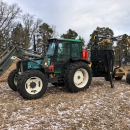 5542 Tractor Valmet 465 4WD with Moheda timber trailer 10 ton