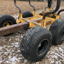 5542 Tractor Valmet 465 4WD with Moheda timber trailer 10 ton