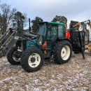 5542 Tractor Valmet 465 4WD with Moheda timber trailer 10 ton