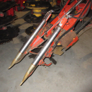 5739 Dewulf GBC carrot harvester 1 row with bunker