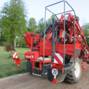 5813 Dewulf GBC carrot harvester 1 row with bunker