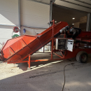 6189 EKKO receving hopper with screen grader and coil cleaning unit