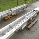 6291 screw feeder auger  6400x250 mm Stainles steel 