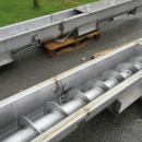 6291 screw feeder auger  6400x250 mm Stainles steel 