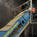 3848 EMVE hydraulic box turner 125 cm with feeding hopper