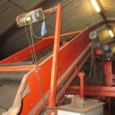 3867 EKKO receiving hopper with roller cleaner and 1200 mm screen grader