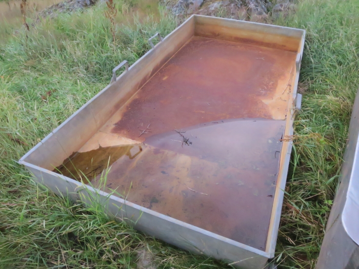 4161 Wash basin for potato washer or leek washer