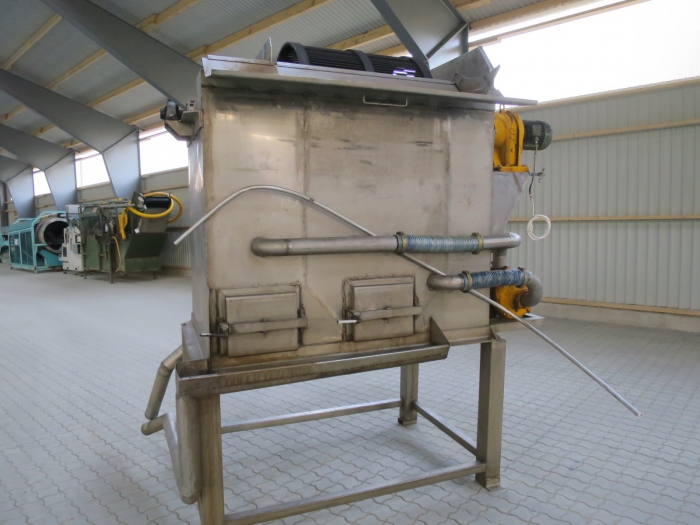 4323 Kartoffelwaschmaschine mit Steinseparator Edelstahl