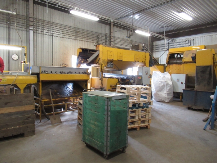 5129 Tong potato washer and polisher for potato