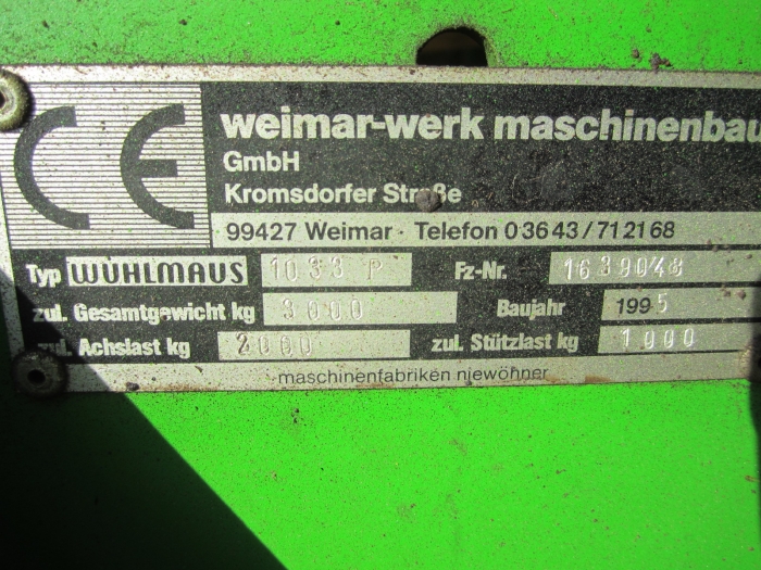 3355 Wühlmaus 1033 potato harvester with screen grader