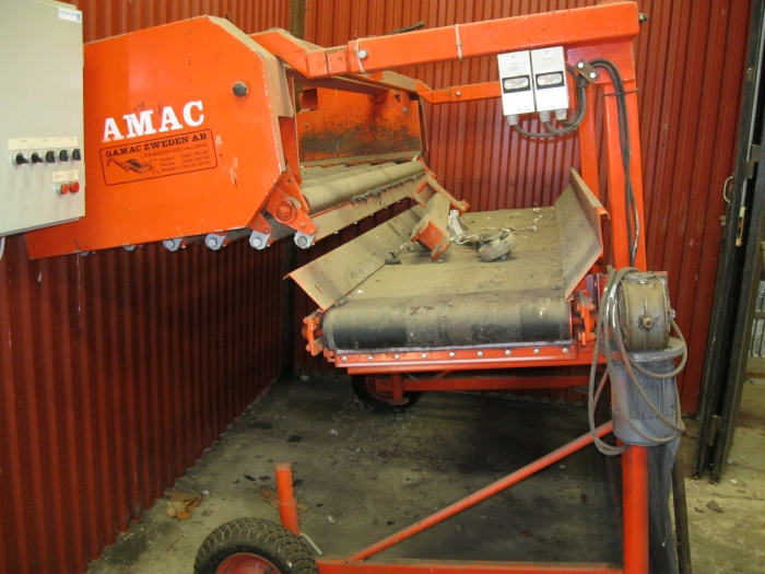 3407 AMAC receiving hopper with double cleaning modules