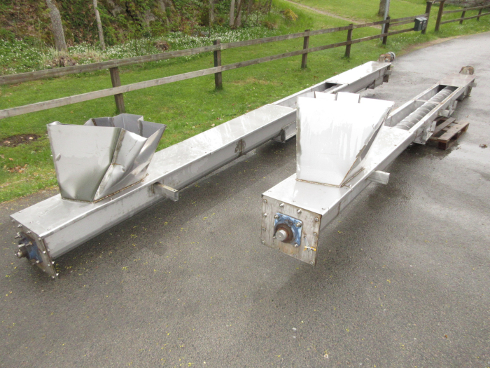 6291 screw feeder auger  6400x250 mm Stainles steel 