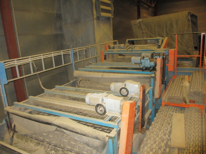3523 EMVE complete potato screen grader line