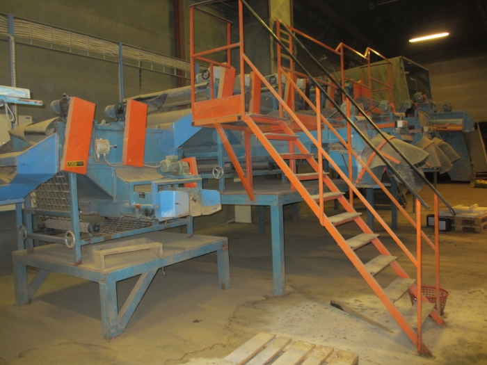 3523 EMVE complete potato screen grader line