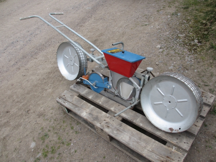 3833  Nibex mini seeding drill hand drawn