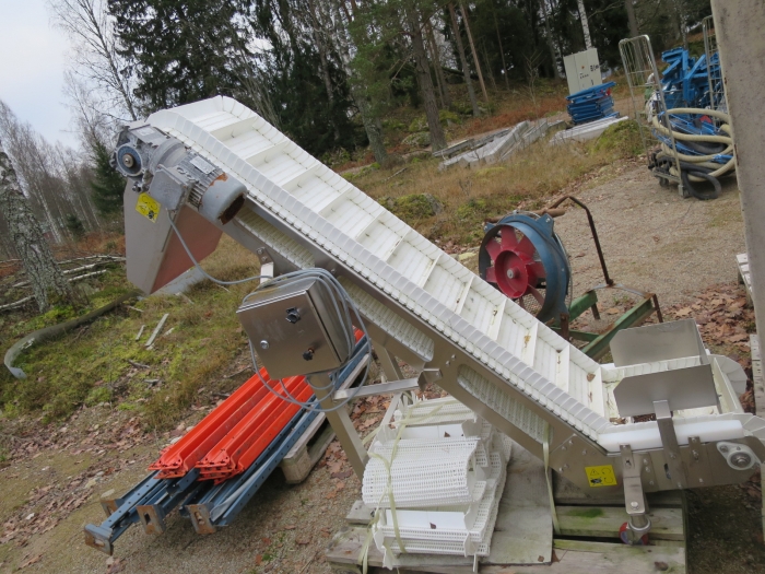 3958 Larkap elevator stainless 1700x350 mm +gooseneck