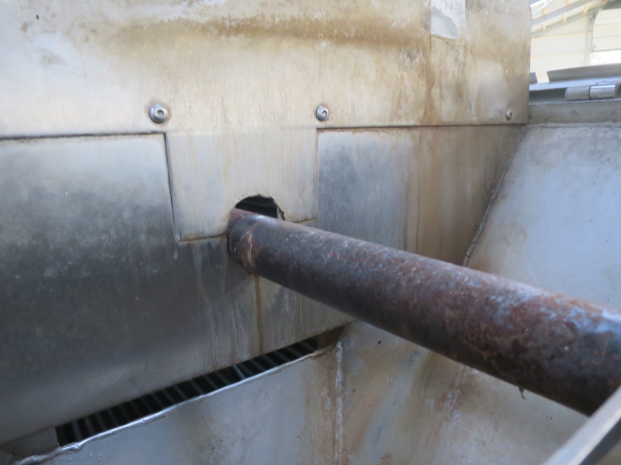 4323 Potato washer with destoner stainless steel