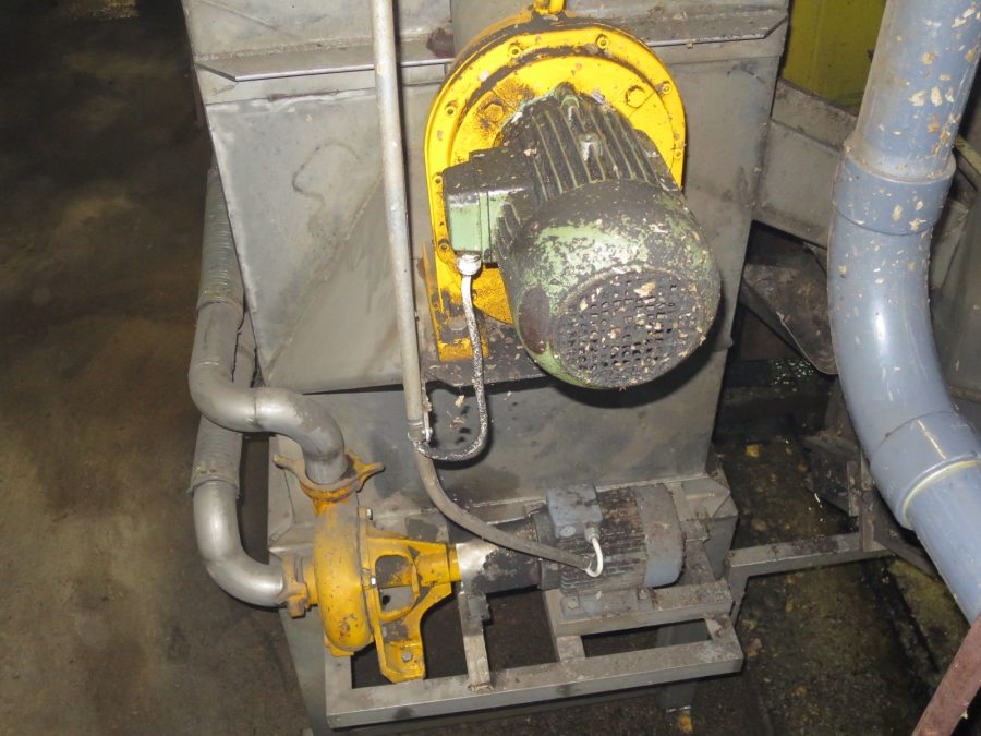 4323 Potato washer with destoner stainless steel