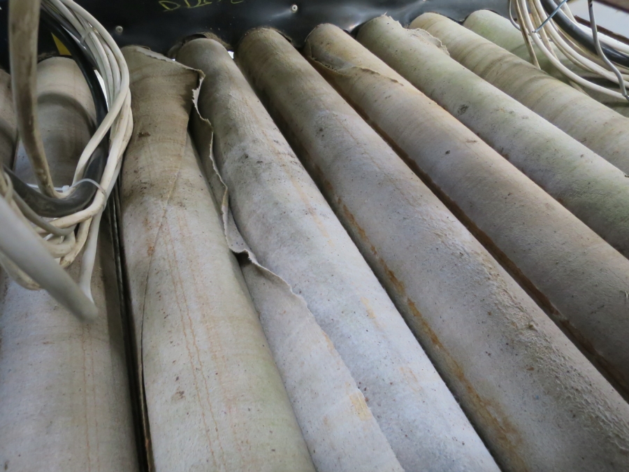 4369 EMVE felt drier table 15 rollers 1000 mm width