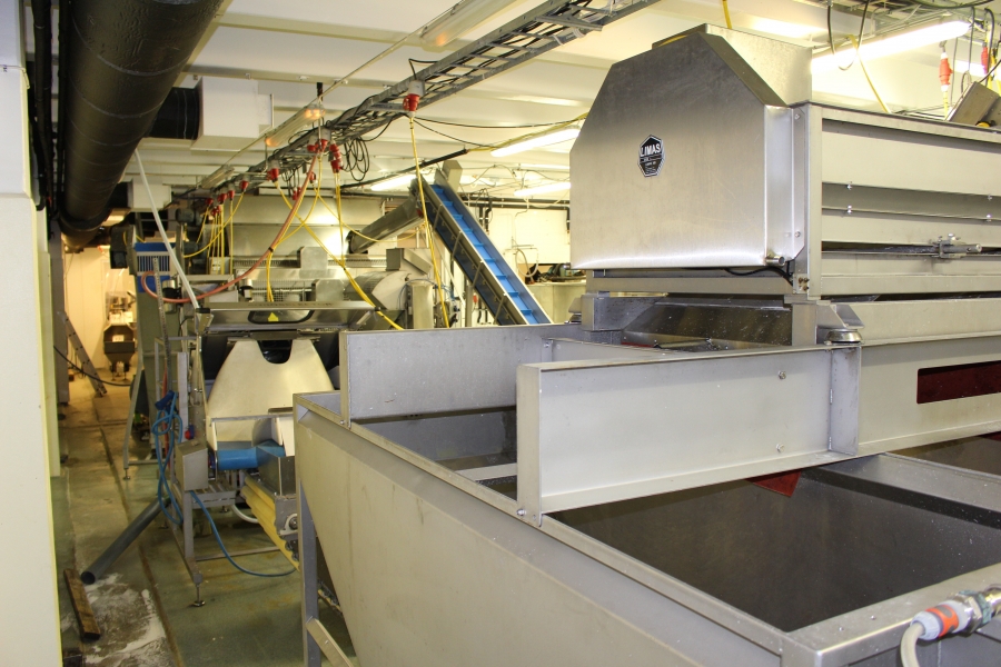 4642 LIMAS potato peeling Line with step peeler
