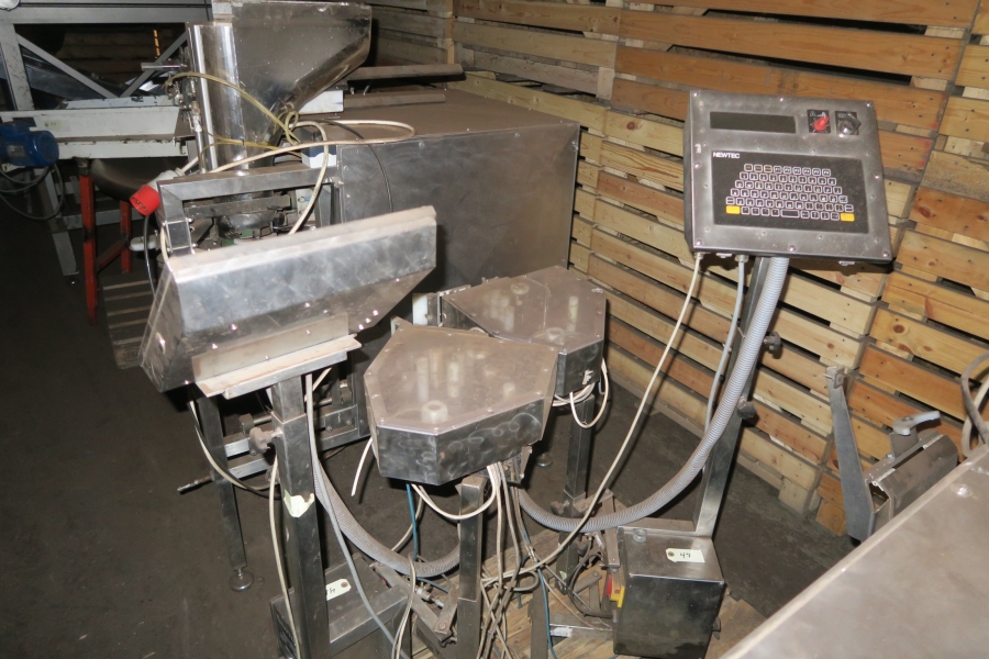 4768 Newtec 3009 weigher with bagging line for carrots