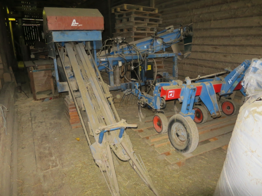 4923 Asa-Lift carrot harvester with roller table for big box
