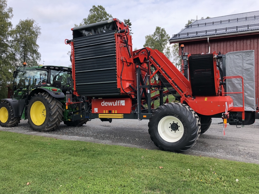 4976 Dewulf GBC carrot harvester with bunker