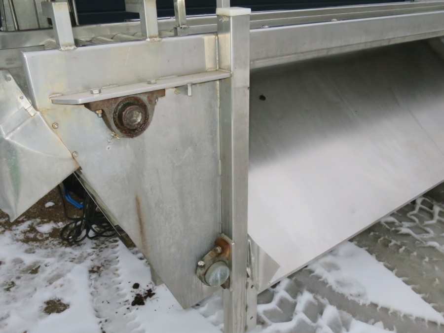 5170 RMT roller table in stainless steel
