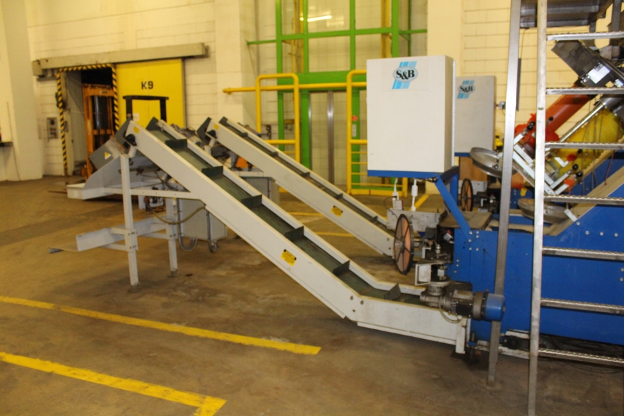 5248 Sorma S&B net clipping line with weigher