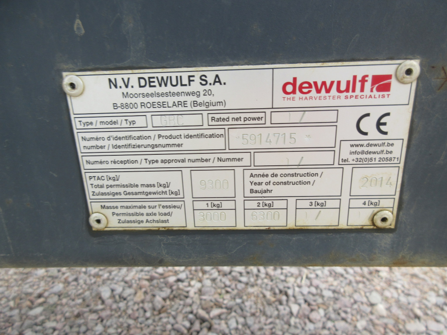 5287 Dewulf GBC Möhrenroder mit Bunker