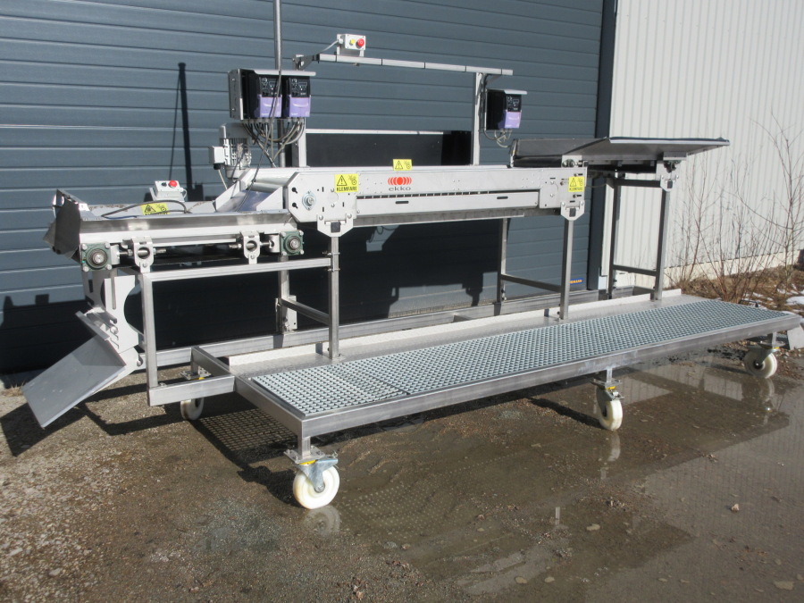 5795 EKKO roller inspection table STAINLESS STEEL
