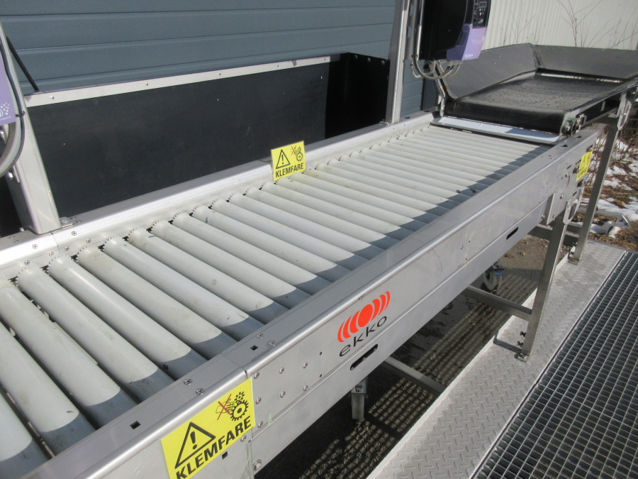 5795 EKKO roller inspection table STAINLESS STEEL
