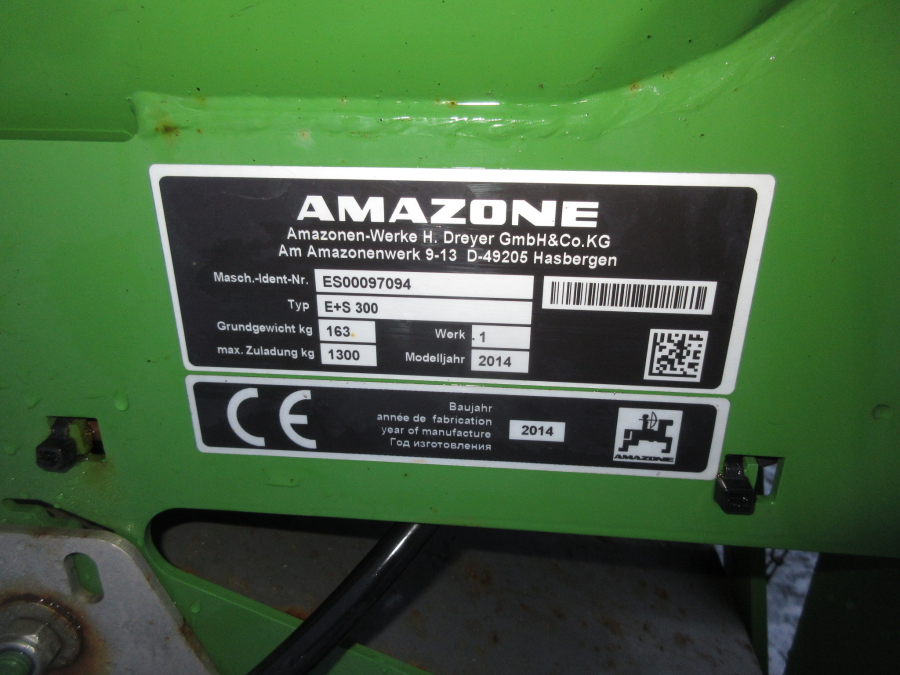 5866 Amazone E+S 300 salt spreader sand 