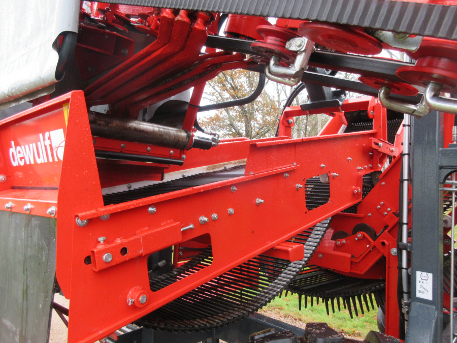 5896 Dewulf GBC carrot harvester with bunker