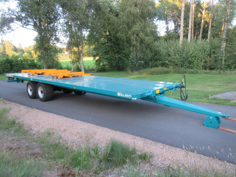 5931 Rolland flat bed box trailer 10m 