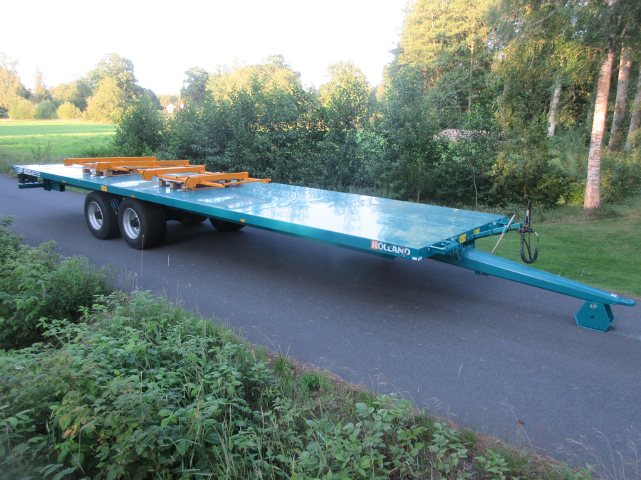 5931 Rolland flat bed box trailer 10m 