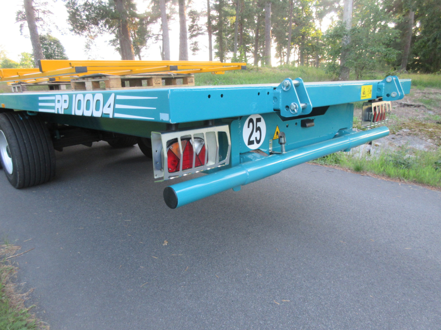 5931 Rolland flat bed box trailer 10m 