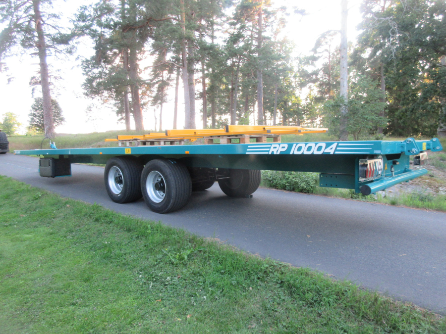 5931 Rolland flat bed box trailer 10m 
