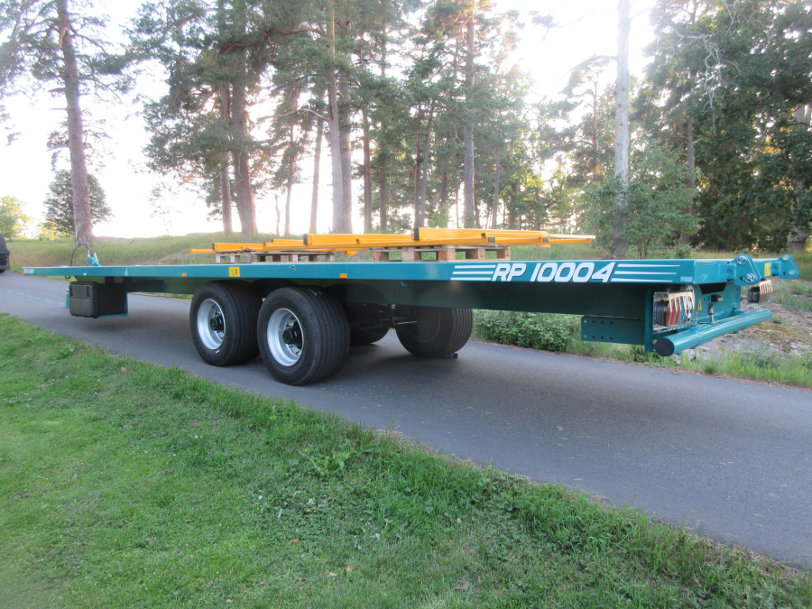 5931 Rolland flat bed box trailer 10m 