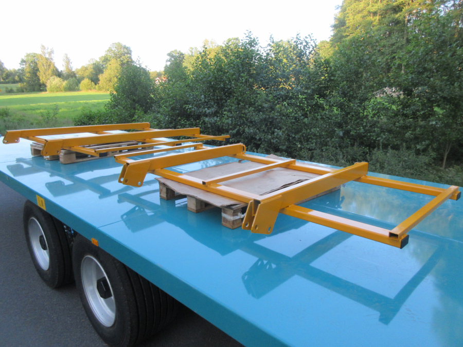 5931 Rolland flat bed box trailer 10m 