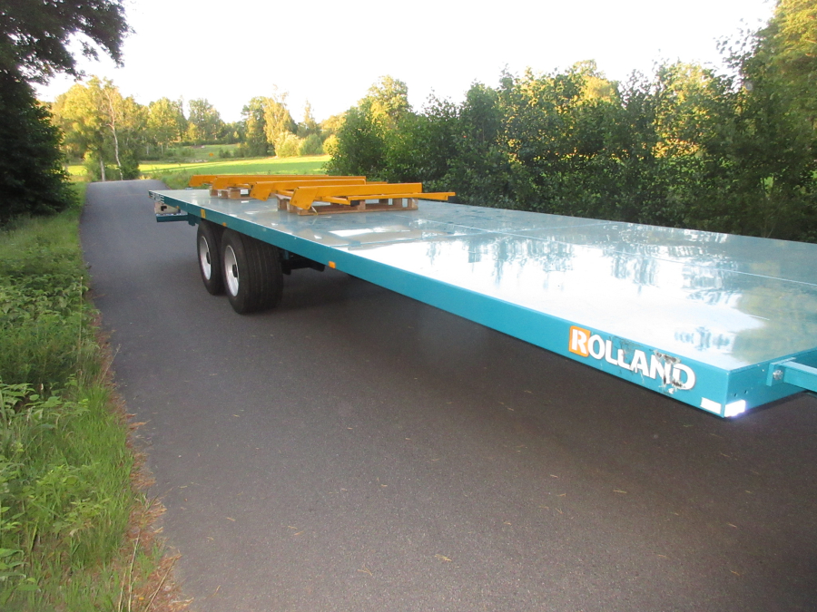 5931 Rolland flat bed box trailer 10m 