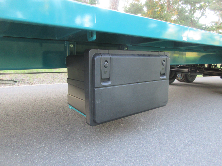 5931 Rolland flat bed box trailer 10m 