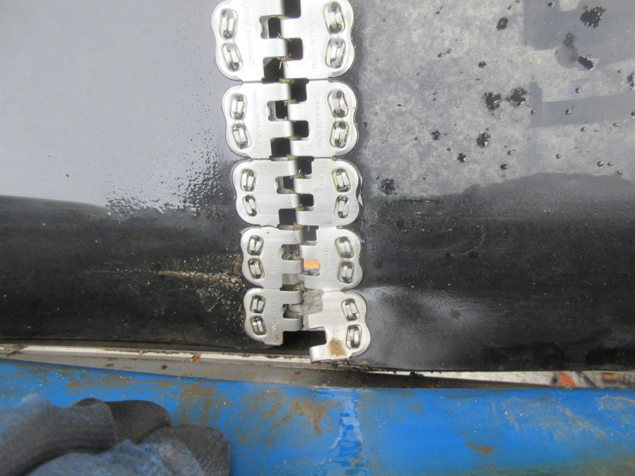 6057 EMVE conveyor belt 3500x550 mm STAINLESS STEEL