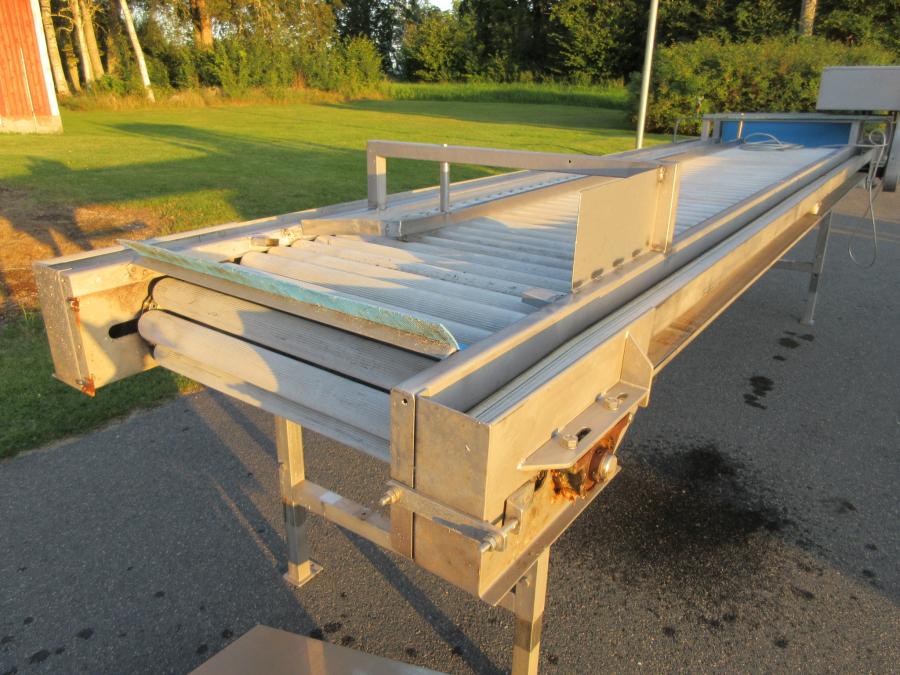 6176 PPM roller inspection table stainless steel