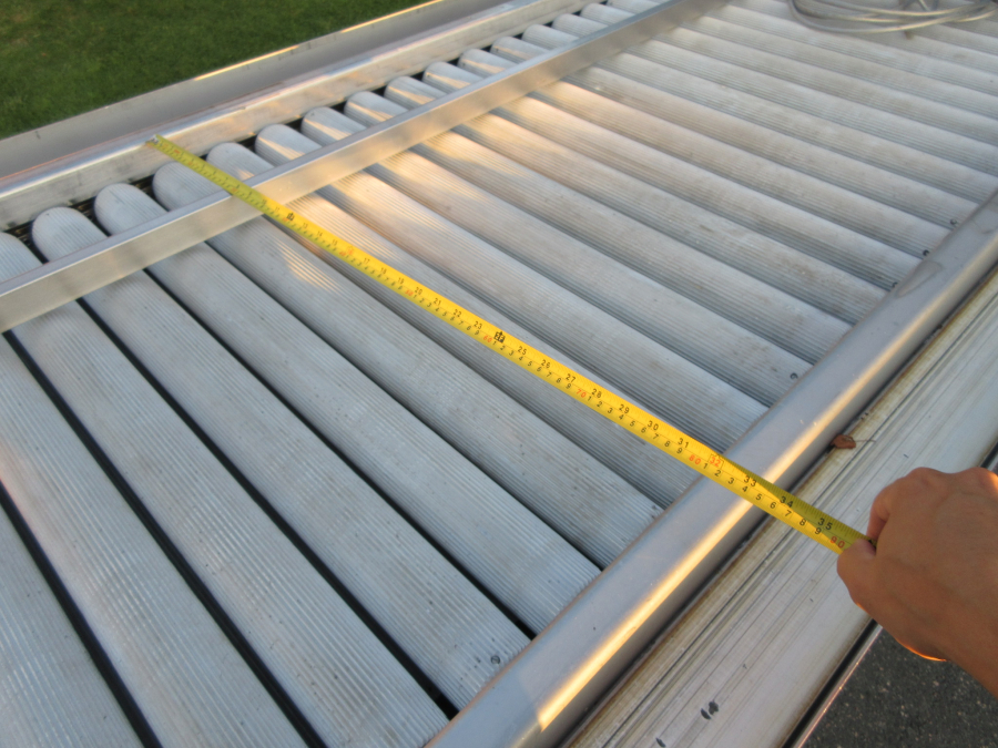 6176 PPM roller inspection table stainless steel