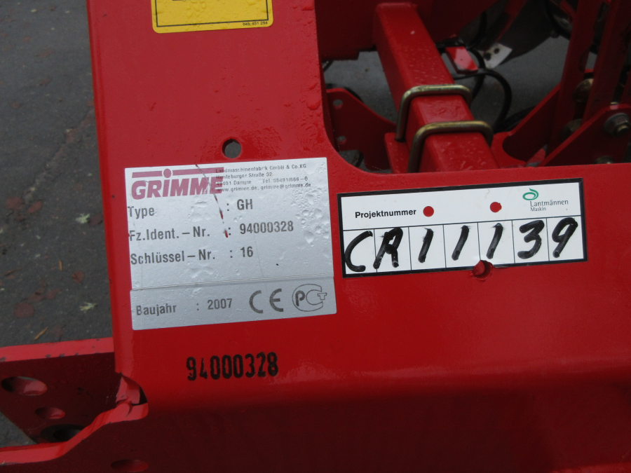 6214 Grimme GH ridge former