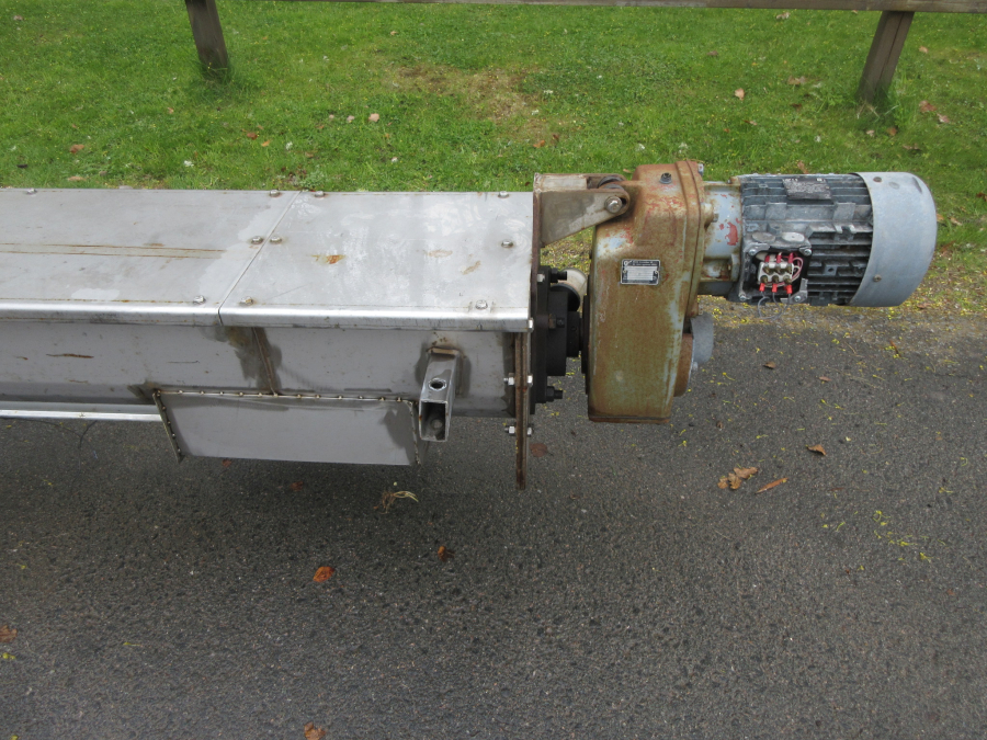 6291 screw feeder auger  6400x250 mm Stainles steel 