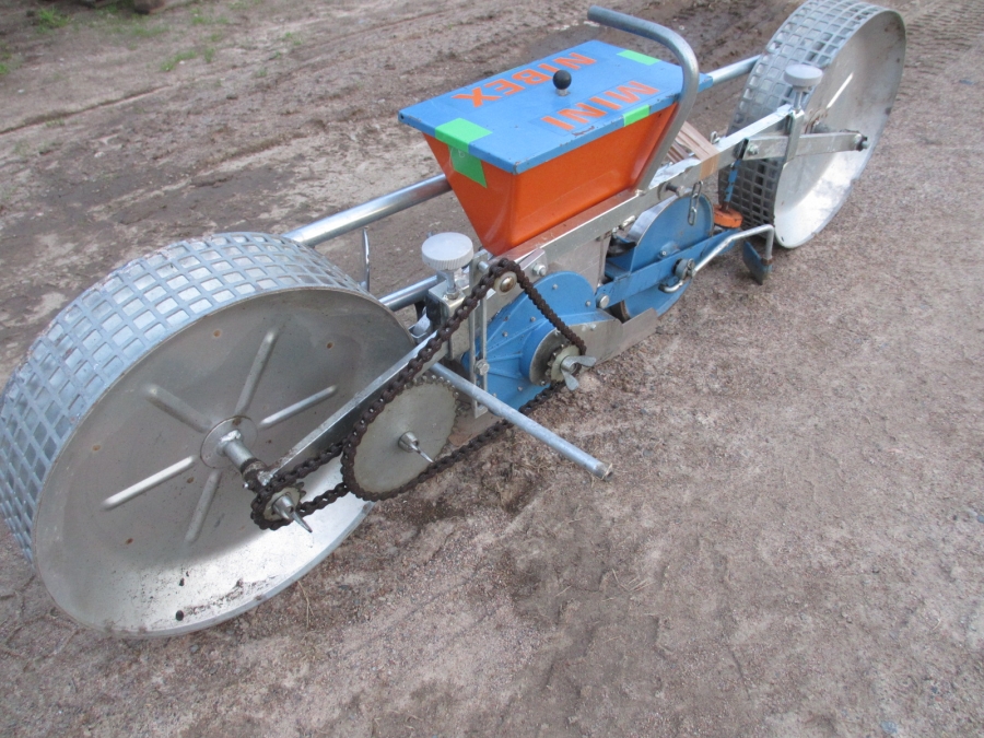 3619  Nibex mini seeding drill hand drawn