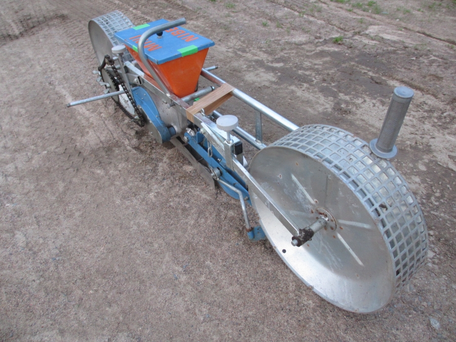 3619  Nibex mini seeding drill hand drawn